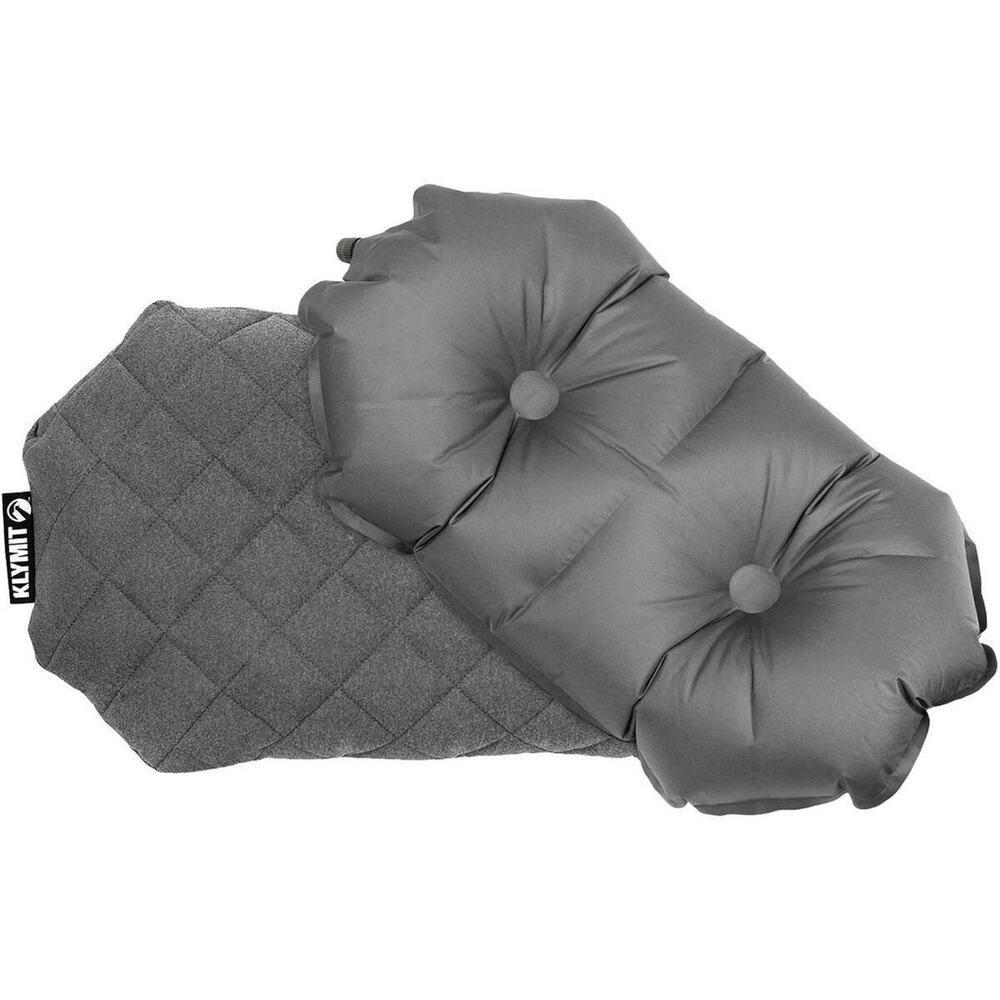 Klymit Luxe Inflatable Travel Pillow Lightweight 22x15” Backpacking Camping Soft